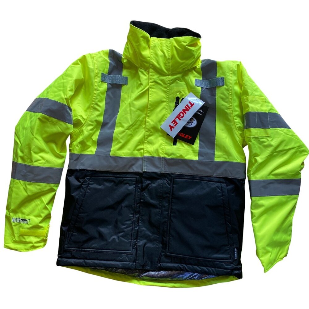 NWT Tingley Narwhal J26142 Hi-Vis Class 3 Waterproof Heat Retention Jacket-S